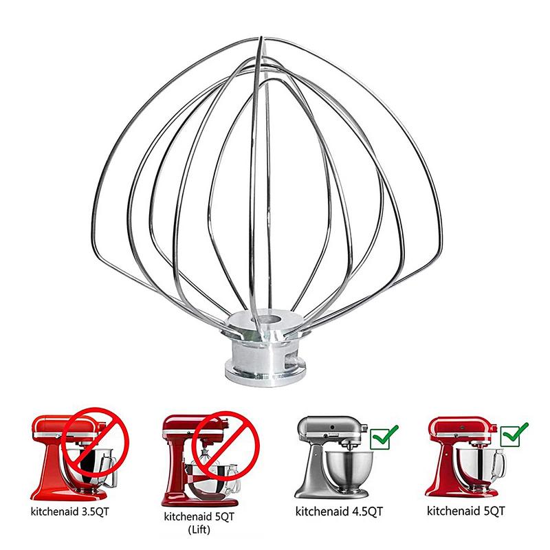 Kitchenaid Mixer Hand Mixer - Paslanmaz çelik balon tel kırbaç mikser